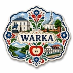 Magnes turystyczny Warka z miejskim motywem