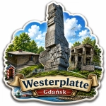 Pamiątkowy magnes Westerplatte