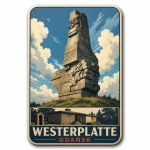Magnes pamiątkowy Westerplatte