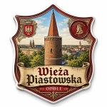 Magnes pamiątkowy z widokiem na Wieżę Piastowską w Opolu