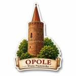 Magnes pamiątkowy Opole z widokiem na Wieżę Piastowską