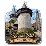 Pamiątkowy magnes z Wieżą Woka w Prudniku i motywem zamku