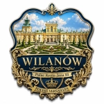 Pamiątkowy magnes Wilanów z motywem Pałacu Króla Jana III