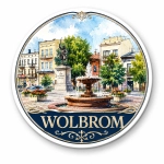 Magnes Wolbrom z motywem placu Janika Kilińskiego