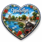 Magnes pamiątkowy z motywem Wolsztyn