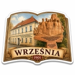 Magnes pamiątkowy Września z nadrukiem UV
