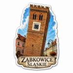 Pamiątkowy magnes Ząbkowice Śląskie z motywem zamku