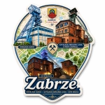 Magnes pamiątkowy Zabrze z nadrukiem UV