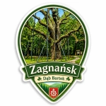 Pamiątkowy magnes Zagnańsk z regionalnym motywem