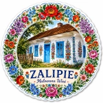 Magnes Zalipie – tradycyjny dom ozdobiony ludowymi kwiatami