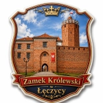 Magnes pamiątkowy z motywem Zamku Królewskiego w Łęczycy