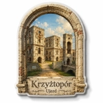 Magnes pamiątkowy z ruinami Zamku Krzyżtopór