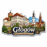 Magnes pamiątkowy z widokiem Zamku Książąt Głogowskich w Głogowie