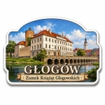 Magnes pamiątkowy z widokiem Zamku Książąt Głogowskich