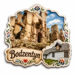Magnes pamiątkowy z ruinami Zamku w Bodzentynie