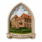 Magnes pamiątkowy z motywem Zamku w Oporowie