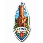 Magnes pamiątkowy z motywem Zamku w Świeciu