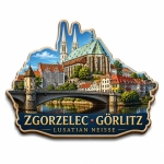 Magnes pamiątkowy Zgorzelec i Görlitz nad Nysą