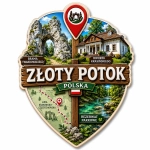 Pamiątkowy magnes Złoty Potok