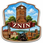 Magnes Żnin z motywem zabytkowej Baszty