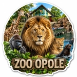 Pamiątkowy magnes Zoo Opole z motywem zwierząt