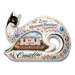Magnes w kształcie kota z Żywego Muzeum Porcelany w Ćmielowie
