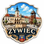 Magnes pamiątkowy Żywiec