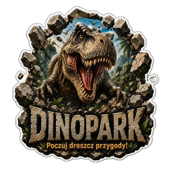 Magnes Dinopark – dinozaur w skale