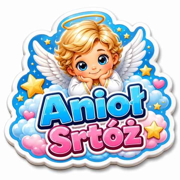 Magnes pamiątkowy z motywem Anioła Stróża