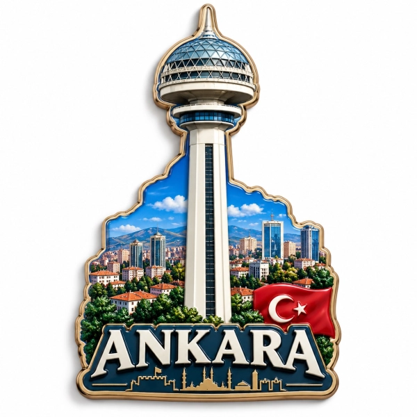 Pamiątkowy magnes Ankara z nadrukiem UV