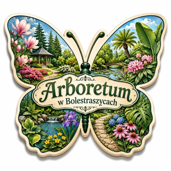 Magnes pamiątkowy Arboretum w Bolestraszycach