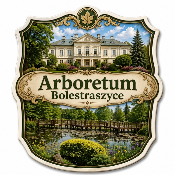 Magnes pamiątkowy Arboretum w Bolestraszycach