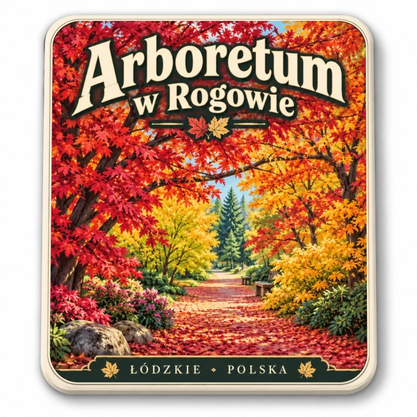 Magnes pamiątkowy Arboretum w Rogowie