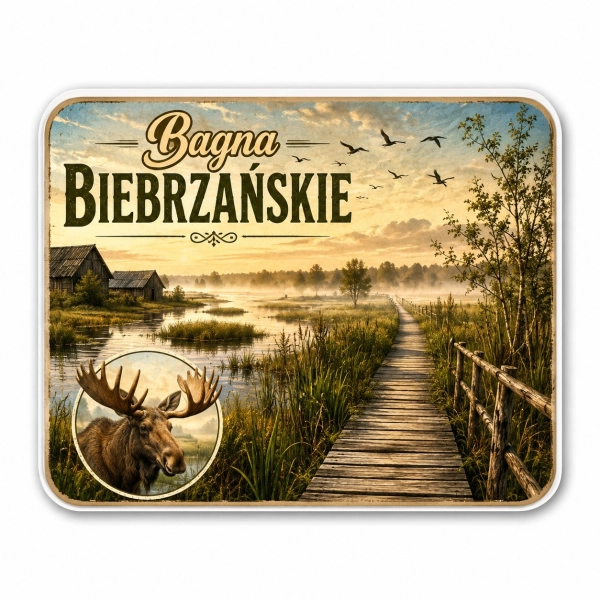 Magnes pamiątkowy Bagna Biebrzańskie