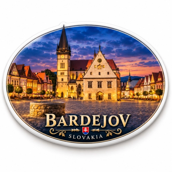 Pamiątkowy magnes Bardejów – Słowacja