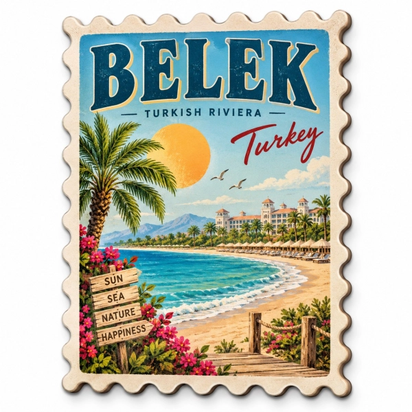 Magnes pamiątkowy Belek w Turcji