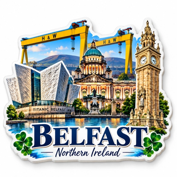 Magnes pamiątkowy Belfast, Wielka Brytania