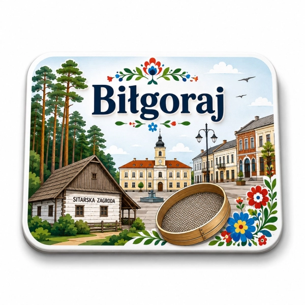 Magnes pamiątkowy Biłgoraj – Sitarzka Zagroda