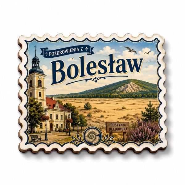 Magnes Bolesław z widokiem na kościół i Pustynię Błędowską