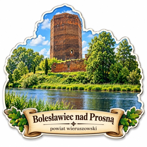 Magnes pamiątkowy Bolesławiec nad Prosną