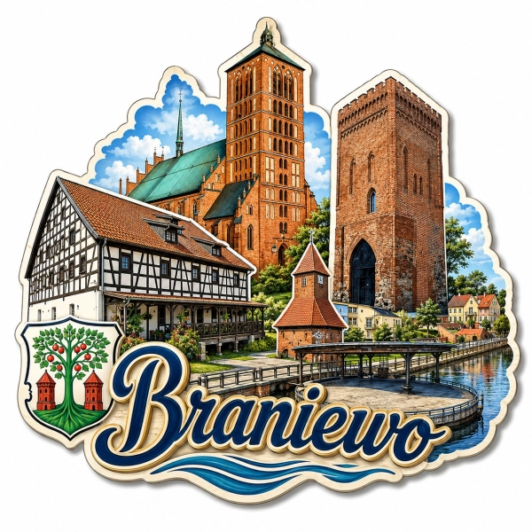 Magnes pamiątkowy Braniewo