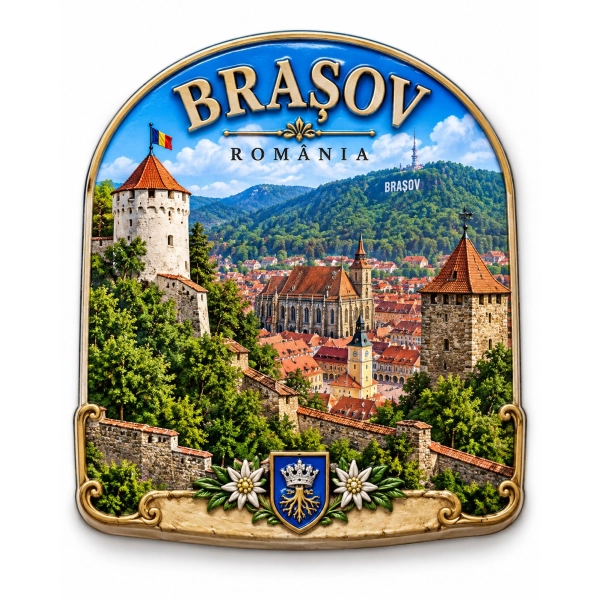 Magnes pamiątkowy Brașov, Rumunia