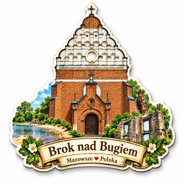 Magnes pamiątkowy Brok nad Bugiem