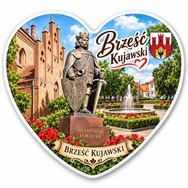 Pamiątkowy magnes Brześć Kujawski