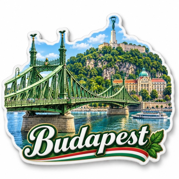 Magnes pamiątkowy z motywem Budapesztu