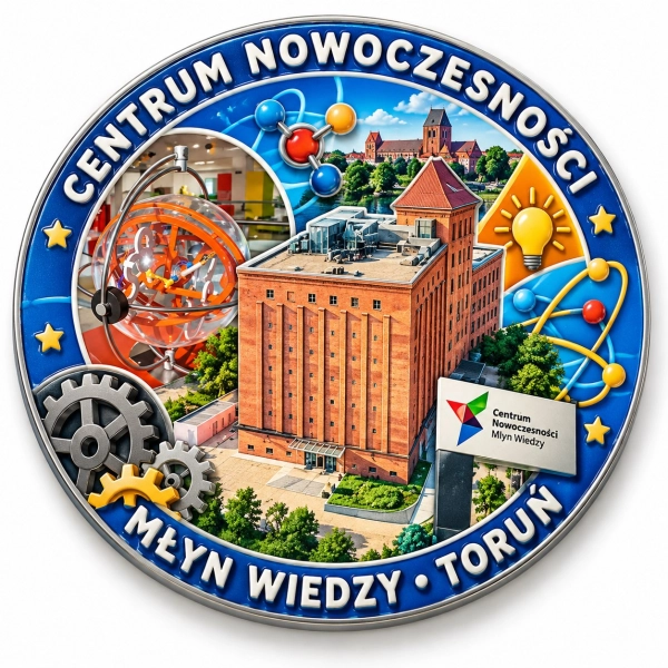 Magnes pamiątkowy Centrum Nowoczesności Młyn Wiedzy