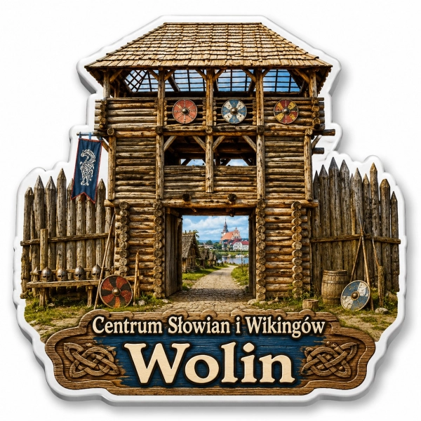 Magnes pamiątkowy Centrum Słowian i Wikingów