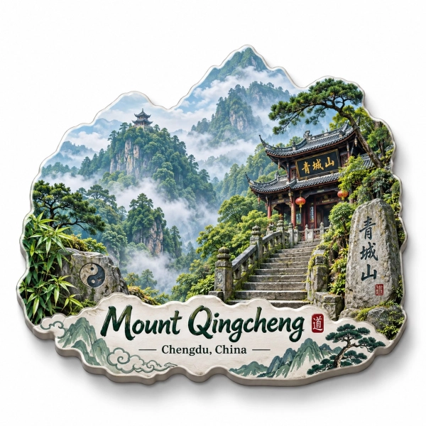 Magnes pamiątkowy Chengdu, Chiny