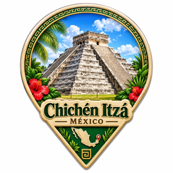 Pamiątkowy magnes Chichén Itzá