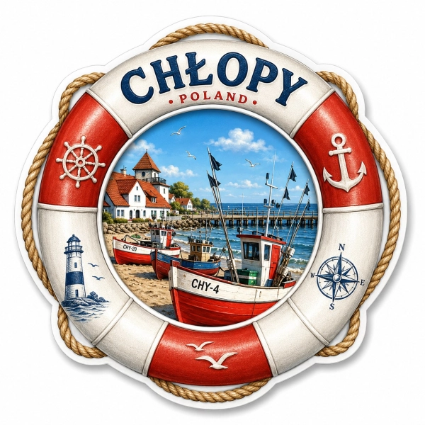 Magnes Chłopy – pamiątkowy motyw miejscowości